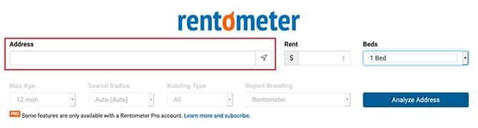 صورة لـ كيفية مقارنة أسعار الإيجار في منطقتك باستخدام Rentometer | rentometer-compare-rents-02-address-bar-02-min-DzTechs