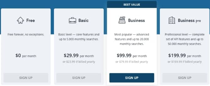صورة لـ الحصول على بيانات مفيدة من نتائج البحث باستخدام Serpstack API | serpstack-api-pricing-min-DzTechs
