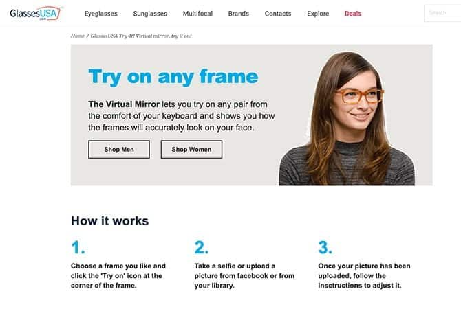 صورة لـ جرب النظارات على صورتك على الإنترنت لإيجاد الإطارات المثالية | try-out-glasses-online-03-glasses-usa-01-min-DzTechs