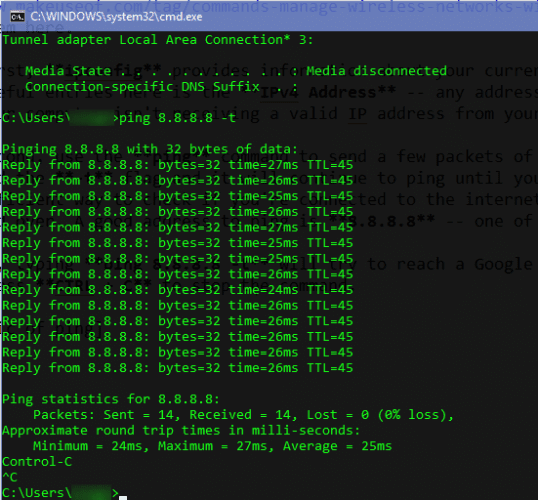 صورة لـ أفضل الأدوات لاستكشاف مشكلات الشبكة وإصلاحها | CMD_Ping_Command_538x500-zhhHnFfs-DzTechs