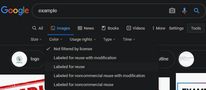 صورة لـ ما هو Creative Commons والاستخدام الغير تجاري؟ | Google-CC-Image-Search-min-DzTechs