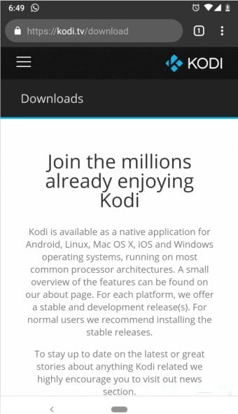 صورة لـ كيفية تثبيت Kodi آخر إصدار على نظام Android | Install-Kodi-on-Android-through-Direct-Link-1-min-DzTechs