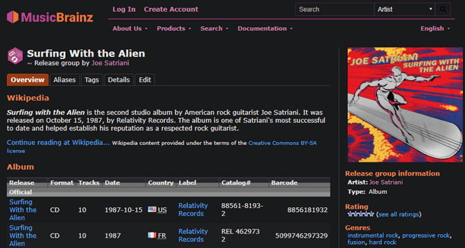 صورة لـ أفضل مواقع الويب لتنزيل صور أغلفة الألبومات المفضلة لديك بجودة عالية | MusicBrainz_Screenshot-8agTzFfs-DzTechs