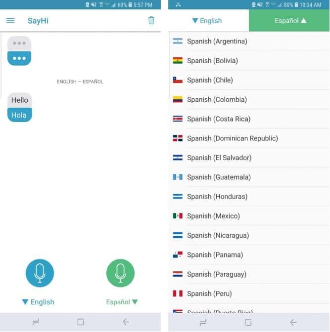 صورة لـ أفضل تطبيقات الترجمة التي تُوفر العديد من الميزات لأجهزة Android و iOS | Sayhi-cskt5Ffs-DzTechs