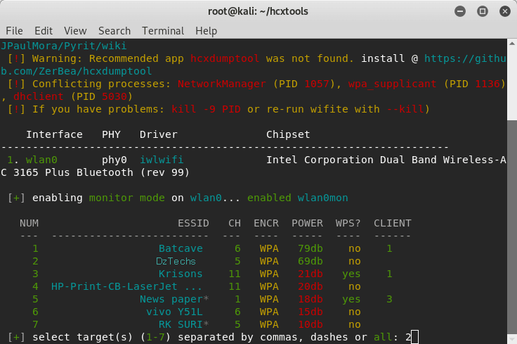 صورة لـ كيفية إختراق كلمة مرور WPA على أي شبكة Wi-Fi باستخدام Wifite | Screenshot-from-2019-11-27-16-15-07-min-DzTechs