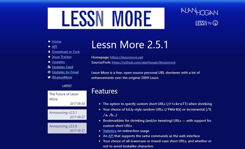 صورة لـ أفضل سكريبتات إختصار روابط URL ذاتية الإستضافة | URL-shortener-scripts-Lessn-More-DzTechs