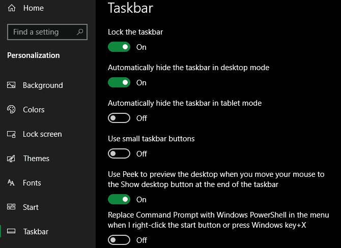 صورة لـ كيفية تخصيص شريط مهام Windows 10: الدليل الكامل | Windows-10-Taskbar-Options-min-DzTechs