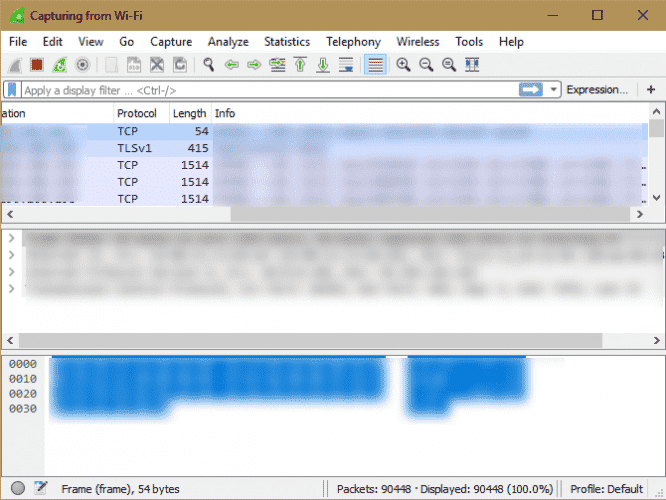 صورة لـ أفضل الأدوات لاستكشاف مشكلات الشبكة وإصلاحها | Wireshark_Main_Screen_666x500-RJmHnFfs-DzTechs