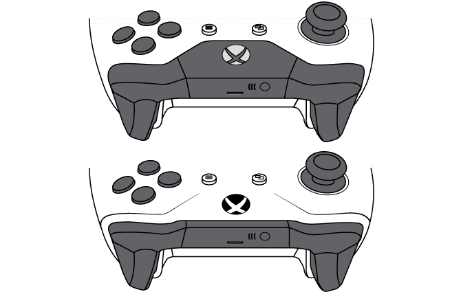 صورة لـ طرق توصيل جهاز تحكم Xbox One بالكمبيوتر | Xbox_Controller_Comparison-AeBE3Ffs-DzTechs