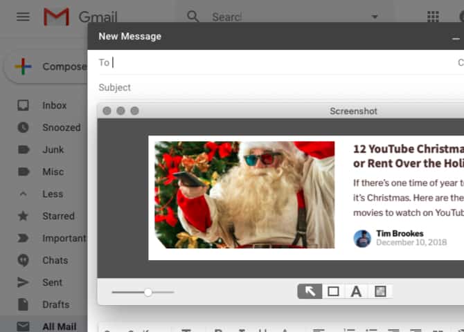 صورة لـ أفضل تطبيقات الـ Mac المفيدة التي تجلب Gmail إلى سطح المكتب | annotate_screenshot_in_compose_window_of_mailplane_on_mac-zWbyxFfs-DzTechs
