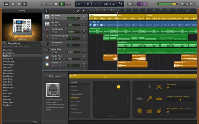 صورة لـ أفضل تطبيقات محطة عمل الصوت الرقمي (DAW) المجانية على الـ Mac | garageband_mac-EBbrZEfs-DzTechs