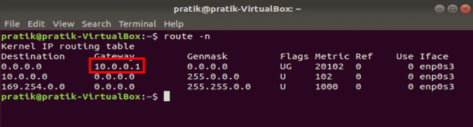 صورة لـ 3 طرق لإعادة تعيين عنوان IP ثابت على نظام Ubuntu | gateway_address_route2B252812529-DzTechs