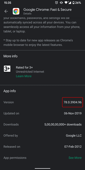 صورة لـ كيفية إجراء البحث العكسي عن الصور على Android | google-chrome-version-min-DzTechs