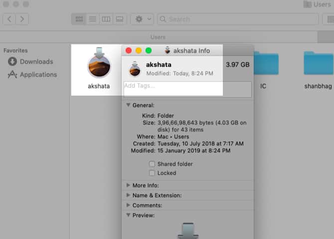 صورة لـ أفضل الطرق لتخصيص سطح مكتب الـ Mac الخاص بك | home_folder_inspector_with_new_macos_mojave_icon-DcKpxFfs-DzTechs