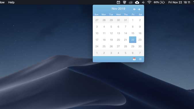 صورة لـ أفضل تطبيقات التقويم على الـ Mac والتي يُمكنك الوصول إليها من شريط القائمة | icultus-1-min-DzTechs