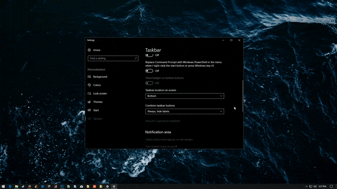 صورة لـ كيفية تخصيص شريط مهام Windows 10: الدليل الكامل | move_taskbar-DzTechs