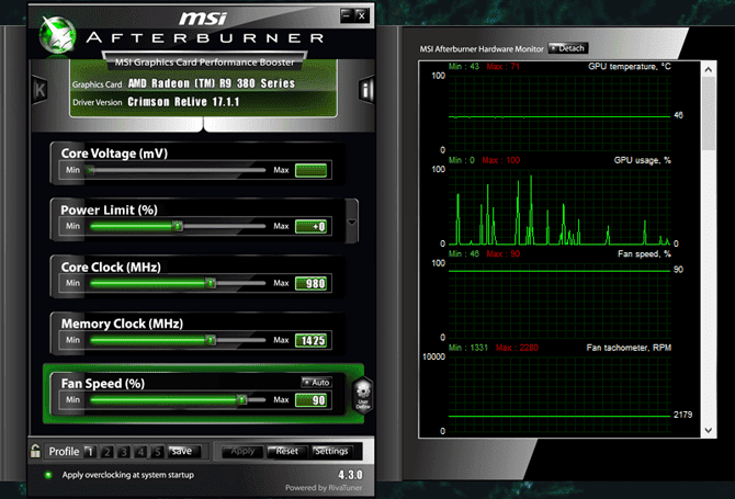 صورة لـ أفضل برامج قياس الأداء المجانية لنظام Windows | msi_afterburner-ozuBfFfs-DzTechs