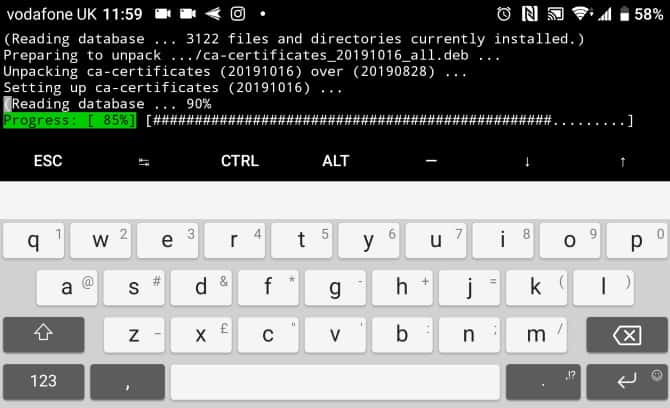 صورة لـ كيفية استخدام سطر أوامر Linux على نظام Android مع Termux | muo_android_termux_update-dkAbzFfs-DzTechs