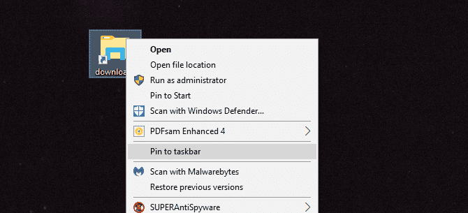 صورة لـ كيفية تخصيص شريط مهام Windows 10: الدليل الكامل | pin_folder_taskbar-min-DzTechs