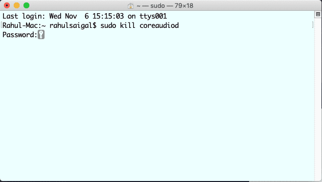 صورة لـ الصوت لا يعمل على الـ Mac الخاص بك؟ حلول سهلة للمشاكل السمعية | quit-coreaudiod-process-through-terminal-min-DzTechs