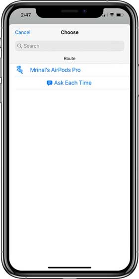 صورة لـ كيفية التبديل إلى وضع شفافية الصوت على AirPods Pro دون الضغط على أي أزرار؟ | select-AirPods-min-DzTechs