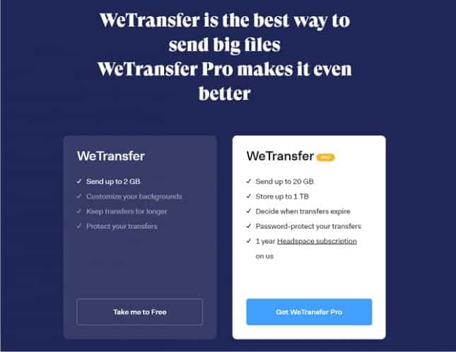 صورة لـ 8 طرق لمشاركة الصور ومقاطع الفيديو بشكل خاص مع عائلتك | wetransfer-648x500-min-DzTechs