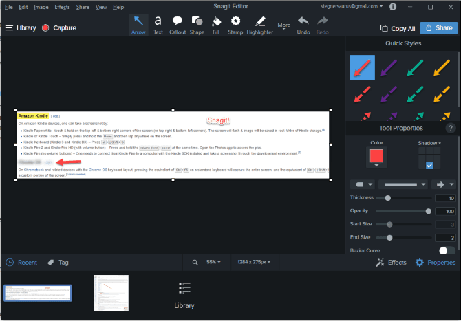 صورة لـ أفضل الأدوات للحصول على لقطات للشاشة في Windows | 08_Snagit_Windows-YXT8vHfs-DzTechs