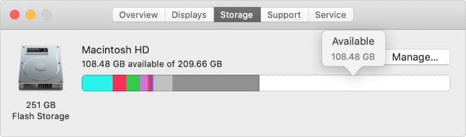 صورة لـ كيفية تثبيت Linux على الـ Mac الخاص بك أو إستخدام التمهيد المزدوج | About_This_Mac_storage_window_with_over_100GB_available-Szq4KFfs-DzTechs