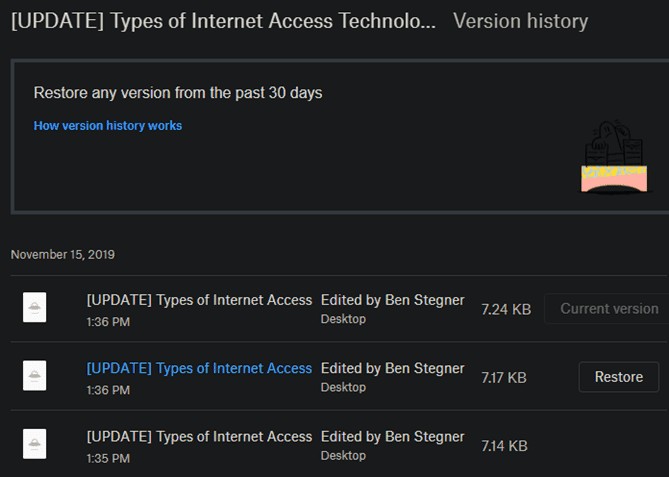 صورة لـ ما هو Dropbox؟ دليل المستخدم الكامل الغير رسمي لـ Dropbox | Dropbox_Version_History-w0nJAFfs-DzTechs