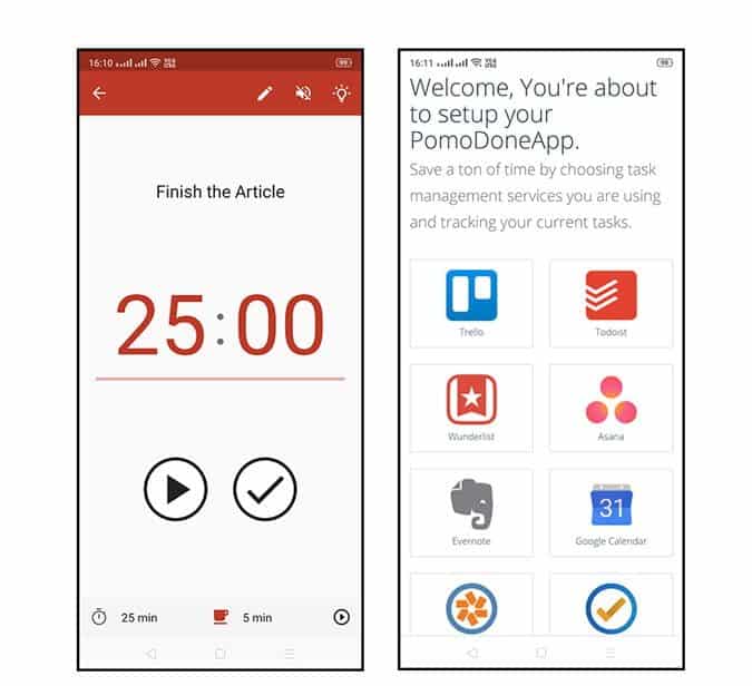 صورة لـ أفضل تطبيقات Pomodoro لأجهزة Android للحفاظ على إنتاجيتك | Pomodone-App-DzTechs