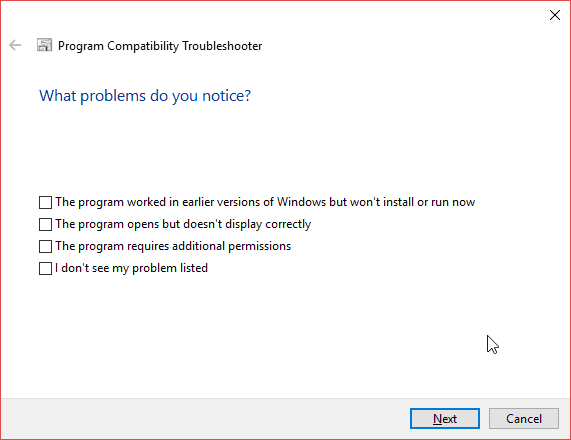 صورة لـ كيفية تشغيل الألعاب والتطبيقات القديمة على نظام Windows 10 | Run_Program_More_Problems_Encountered-Zeo01Hfs-DzTechs