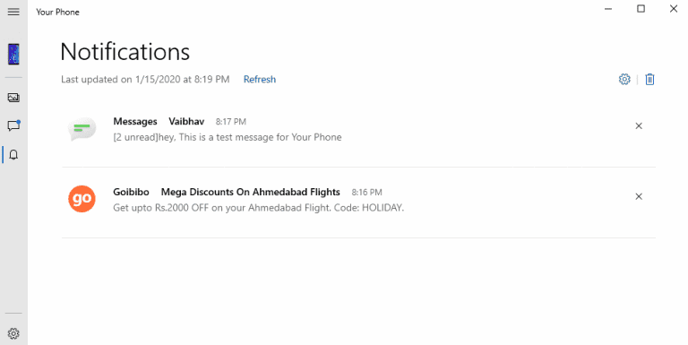 صورة لـ تطبيق Your Phone Companion لـ Windows: الدليل الكامل للإستخدام | Your_Phone_Notifications_UI_768x385-5aa0kKfs-DzTechs