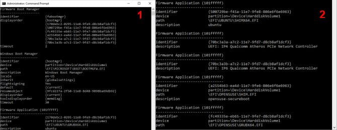 صورة لـ كيفية حذف خيارات قائمة التمهيد القديمة على Windows 10 | bcdedit_list_firmware-hGvmDHfs-DzTechs