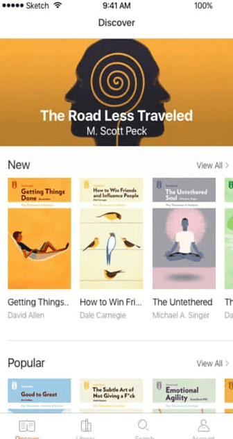 صورة لـ أفضل البدائل لـ blinkist لقراءة المزيد من الكتب هذا العام على Android و iOS | blinklist-alternatives-8-DzTechs