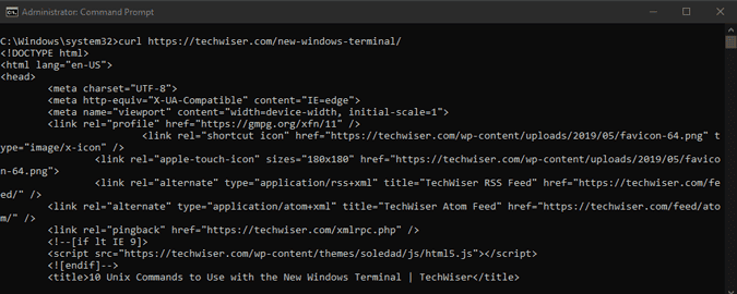 صورة لـ تعلم كيفية استخدام Curl مع هذه الأوامر المفيدة لـ Curl | curl_command_output-wuBPJFfs-DzTechs