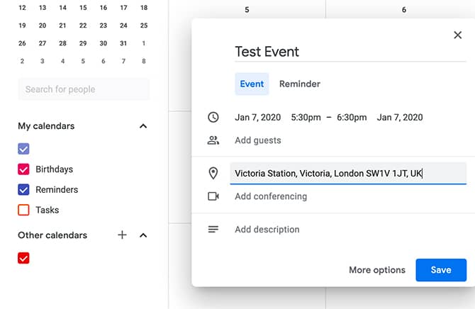 صورة لـ طرق فريدة لاستخدام خرائط Google مع أدوات Google الأخرى | different_ways_to_use_google_maps_06_google_calendar-XZbhEFfs-DzTechs