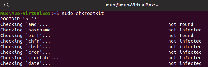 صورة لـ أفضل تطبيقات مكافحة فيروسات المجانية على Linux | linux_antivirus_chkrootkit_command_line-5qbdXFfs-DzTechs
