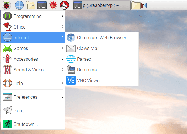 صورة لـ كيفية الإتصال عن بُعد بكمبيوتر يعمل بنظام Windows من Raspberry Pi | muo_linux_remote_windows_remmina_menu-SzW2AHfs-DzTechs