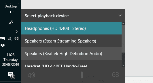 صورة لـ مكبرات صوت الكمبيوتر لا تعمل؟ إليك كيفية إصلاح عدم وجود الصوت | muo_windows_speakers_select-nbumLHfs-DzTechs