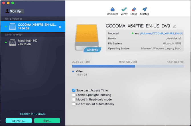 صورة لـ كيفية إصلاح محرك الأقراص الخارجي الذي تم إعداده للقراءة فقط على Mac | paragon_ntfs-LV6tXHfs-DzTechs