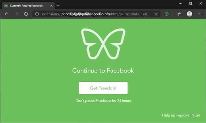 صورة لـ 25+ من أفضل إضافات Microsoft Edge المستوحاة من Chrome | pause-by-freedom-DzTechs