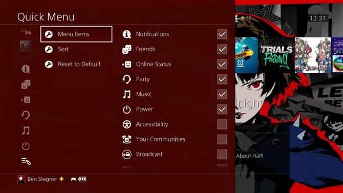 صورة لـ كيفية تنظيم محتوى PS4 الخاص بك فيما يخص الألعاب والإشعارات والأصدقاء | 09_PS4_Quick_Menu_Customize_670x377-YzwPlMfs-DzTechs