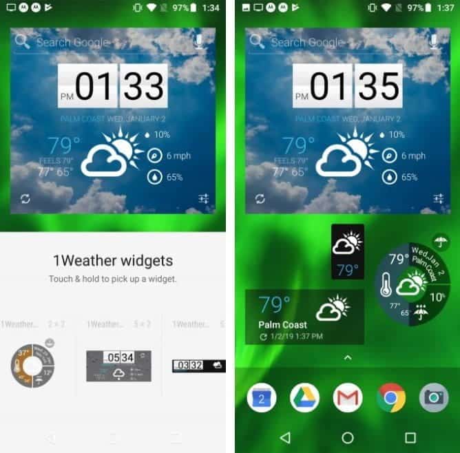 صورة لـ أفضل الودجات لعرض حالة الطقس لنظام Android | 1._Wiethet-x1a5QIfs-DzTechs