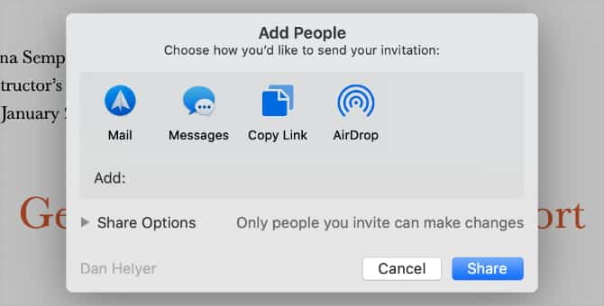 صورة لـ أسباب تجعلك تقوم باستخدام iWork بدلاً من Microsoft Office | Add_People_option_from_iWork_Real_Time_collaboration-BxWheMfs-DzTechs