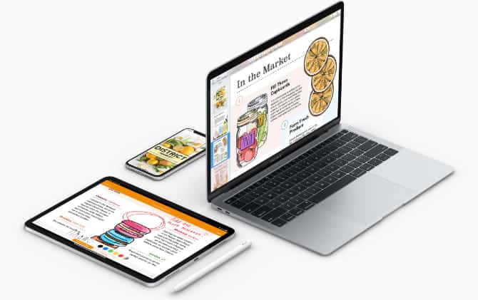 صورة لـ أسباب تجعلك تقوم باستخدام iWork بدلاً من Microsoft Office | Apple_devices_using_iWork_office_suite-E9WheMfs-DzTechs
