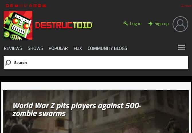 صورة لـ أفضل المواقع للحصول على مراجعات الألعاب وآخر أخبارها | Destructoid_Video_Game_Website-Gadt1Ifs-DzTechs
