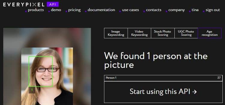 صورة لـ أفضل محركات البحث للتعرف على الوجوه والبحث عنها | Everypixel-API-Age-Recognition-Demo-min