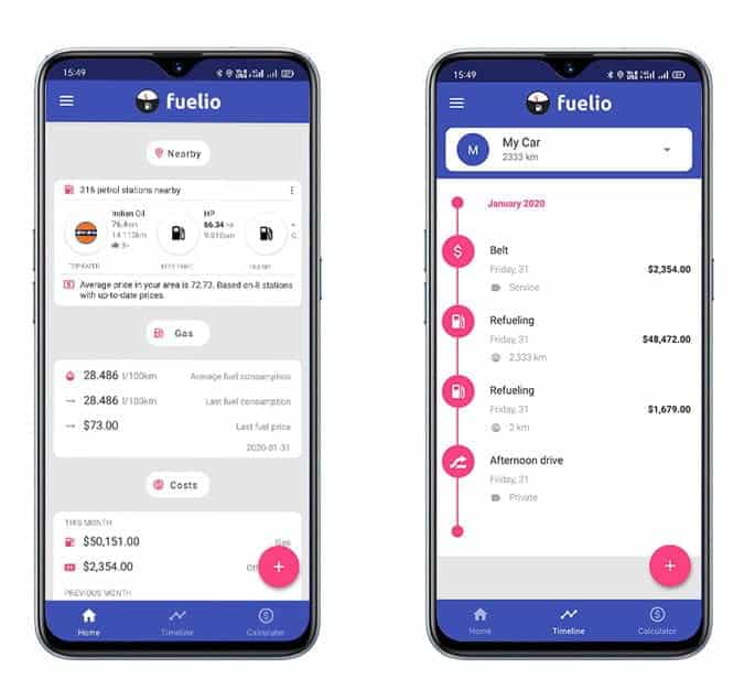 صورة لـ أفضل التطبيقات للإستفادة منها في السيارة لأجهزة Android و iOS | Fuelio-VDZLkLfs-DzTechs