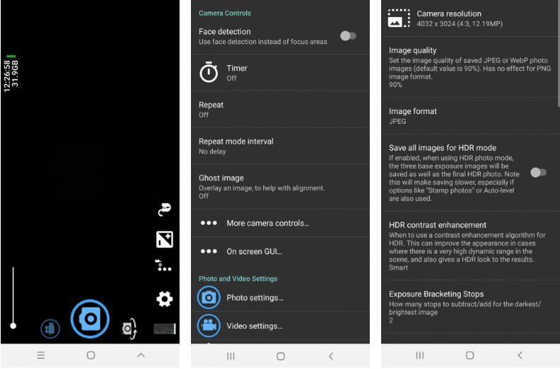 صورة لـ أفضل تطبيقات الكاميرا لأجهزة Android و iPhone | Open_Camera-X8GDHIfs-DzTechs
