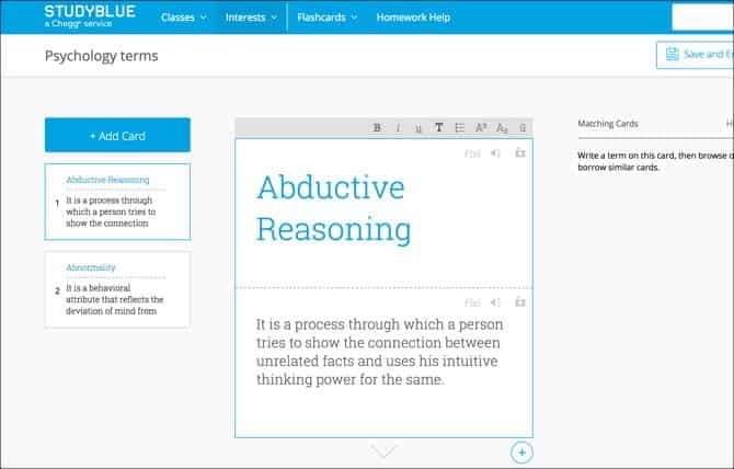 صورة لـ مواقع مميزة لإنشاء البطاقات التعليمية على الإنترنت | StudyBlue_web-yaUQzIfs-DzTechs